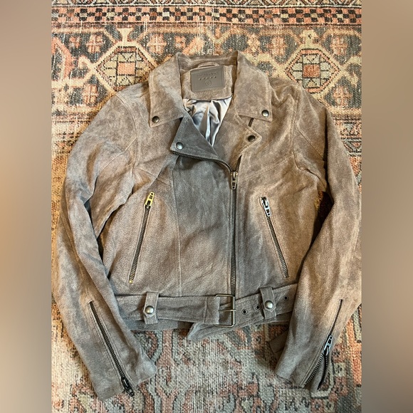 Blank NYC Jackets & Blazers - BLANK NYC Suede Cropped Moto Jacket